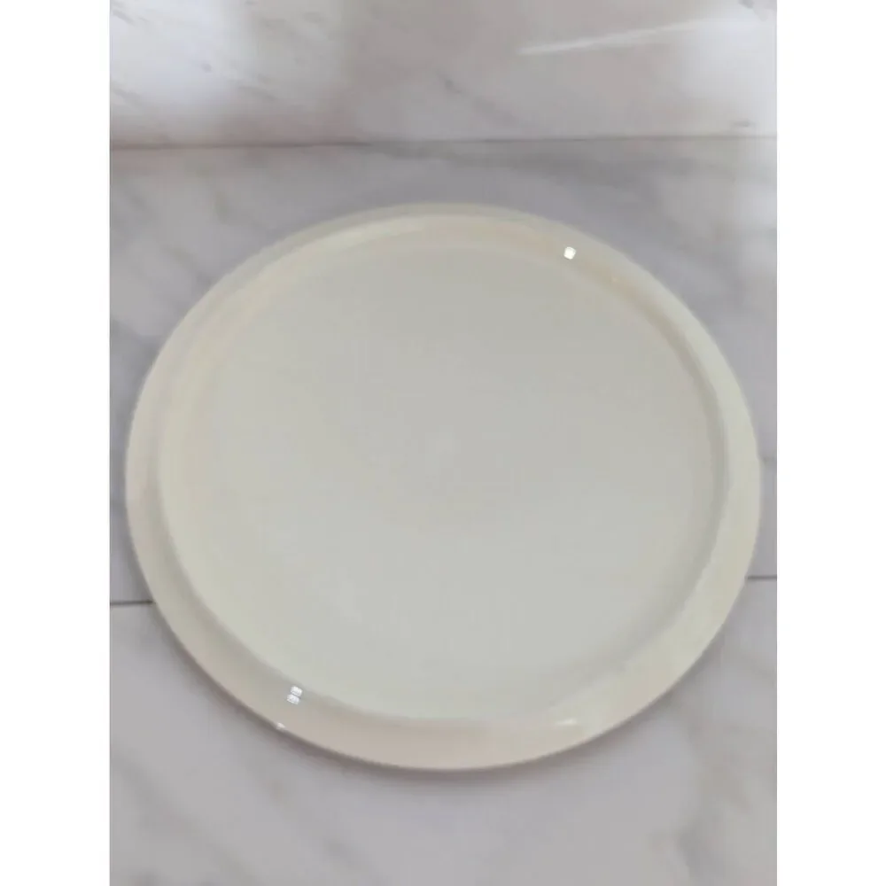 Harrods Vintage 90's Cream Color Black Letters Cheese Plate Kitchenware